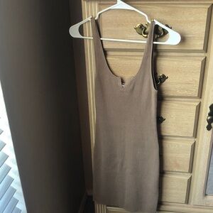 Beg+bridge size 4 mocha tan tank dress.